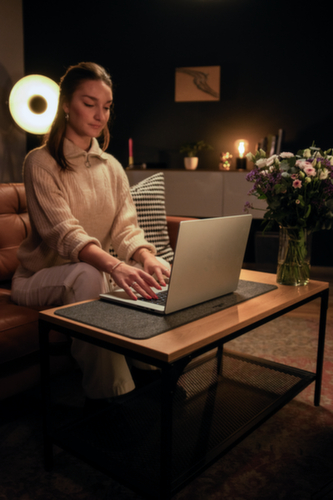 Durable Sous-main de bureau EFFECT en feutre PET recyclé  L