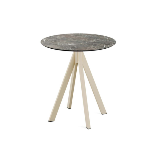 VEBA Table de bistro Essentials Infinity, Ø 700 mm, panneau Galaxy Marble  L