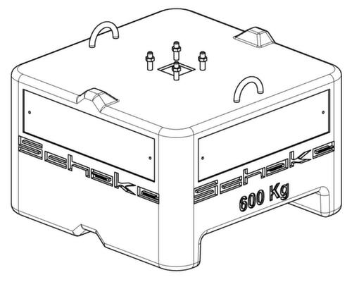 Schake Dispositif de mise en place, hauteur x largeur 560 x 800 mm  L