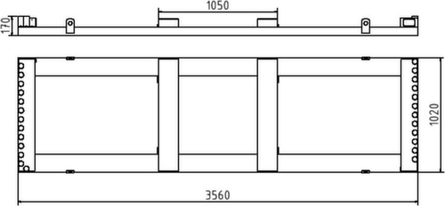 Schake Traverse de stockage/transport pour barrière  L