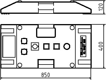 Schake Plaque de base NOX pour barrière  L