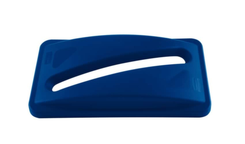 Rubbermaid capuchon de palier pour le papier Slim Jim® pour collecteur de recyclage, bleu  L