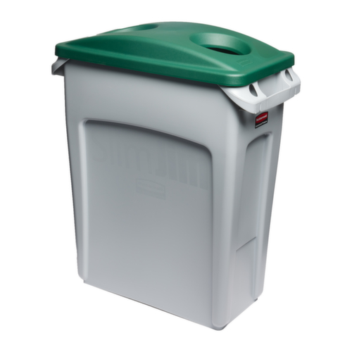 Rubbermaid Couvercle Slim Jim® pour introduction de bouteilles pour collecteur de recyclage, vert  L