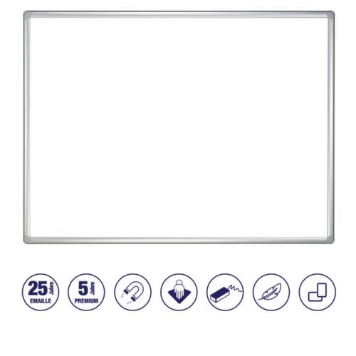 Franken tableau blanc pour glissière murale modulaire, hauteur x largeur 1000 x 1500 mm  L