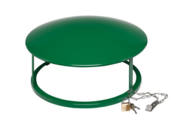 Toit pour cendrier sur pied pour cendrier sur pied, RAL6001 vert émeraude