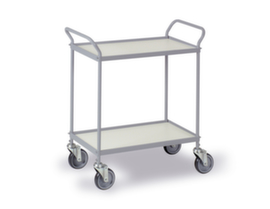 Chariot polyvalent avec étrier vertical, force 150 kg, 2 plateaux