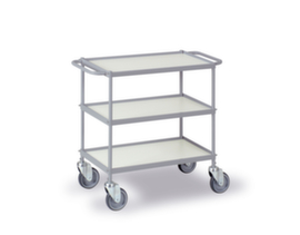 Chariot polyvalent avec étrier horizontal 660x340 mm, force 150 kg, 3 plateaux