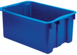 Bac gerbable emboîtable, bleu, capacité 60 l