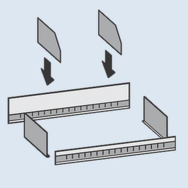 hofe Compartimentage pour rayonnage à boulonner