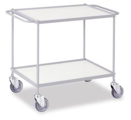 Chariot polyvalent avec étrier horizontal 785x500 mm, force 150 kg, 2 plateaux