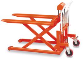 RAPIDLIFT Transpalette élévateur avec chariot à dossier, 500 kg force, 1150x530 mm