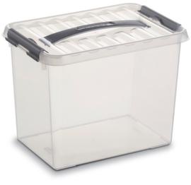 Boîte de rangement empilable, transparent, capacité 4 l, couvercle coiffant