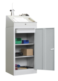 PAVOY armoire de bureau, RAL7035 gris clair/RAL7035 gris clair