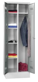 PAVOY Armoire à linge Basis RAL7035, largeur de compartiment 300 mm