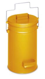 VAR Poubelle anti-feu, 25 l, RAL1023 jaune signalisation