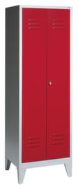 C+P Armoire vestiaire Classic avec 2 compartiments verrouillables ensemble, largeur de compartiment 300 mm