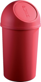 helit Poubelle « Push », 25 l, rouge