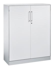 C+P Armoire de classement Asisto, 3 hauteurs des classeurs, gris clair/gris clair