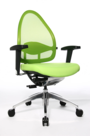 Topstar Siège de bureau pivotant Open Base + Art OPEN BASE 10 avec articulation Body-Balance-Tec®, Dossier maille, vert