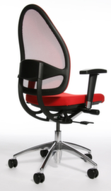 Topstar Siège de bureau pivotant Open Base + Art OPEN BASE 10 avec articulation Body-Balance-Tec®, Dossier maille, rouge