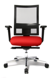 Topstar Siège pivotant Sitness 60 avec articulation Body-Balance-Tec, Dossier maille, rouge