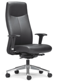 ROVO-CHAIR Fauteuil pivotant ROVO XL 5910 A 5-04, revêtement cuir nappa, noir