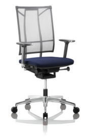 Nowy Styl Siège de bureau pivotant avec mécanisme synchrone, Dossier maille, gris