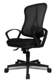 Topstar Siège de bureau pivotant HEAD POINT SY, Dossier maille, noir