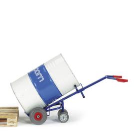 Rollcart Tambour avec roues de support, force 250 kg, air bandage