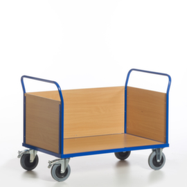 Rollcart Chariot à trois ridelles, force 500 kg, plateau longueur x largeur 850 x 480 mm