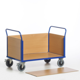 Rollcart Chariot quatre ridelles, force 500 kg, plateau longueur x largeur 850 x 470 mm