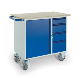 Rollcart Chariot bloc-coffre avec armoire et tiroirs