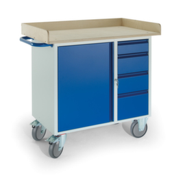 Rollcart Chariot bloc-coffre avec armoire et tiroirs