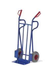 Rollcart diable de manutention avec lisses support, force 250 kg, air bandage