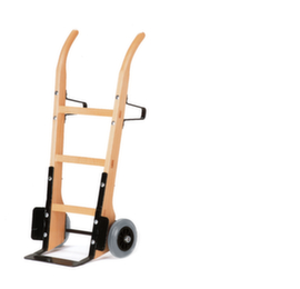 Rollcart diable de manutention en bois, force 250 kg, TPE bandage