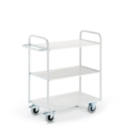 Rollcart Chariot de bureau avec 3 plateaux, force 150 kg, 3 plateaux