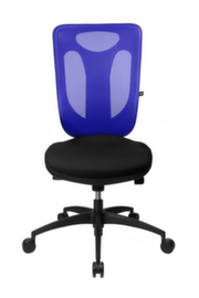 Topstar Siège de bureau pivotant Net Pro 100 avec mécanisme synchrone ponctuel, Dossier maille, noir