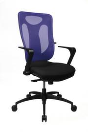 Topstar Siège de bureau pivotant Net Pro 100 avec mécanisme synchrone ponctuel, Dossier maille, noir