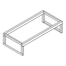 Support de soutirage pour conteneurs pour produits dangereux, fût 3x60/2x200 l