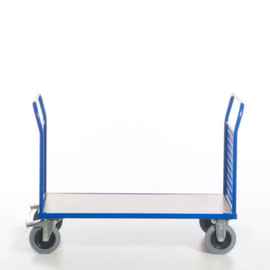 Rollcart Wagon à double front en treillis, force 500 kg, plateau longueur x largeur 1200 x 800 mm