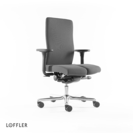 Löffler Siège de bureau pivotant avec assise arthrodèse, gris