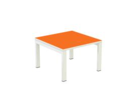 Paperflow Guéridon easyDesk, hauteur x largeur x profondeur 400 x 600 x 600 mm, panneau orange