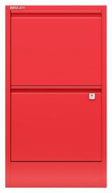 Bisley Armoire pour dossiers suspendus Home Filer, 2 extensions, rouge cardinal/rouge cardinal