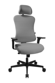 Topstar Siège de bureau pivotant Art Comfort avec appui-tête, gris