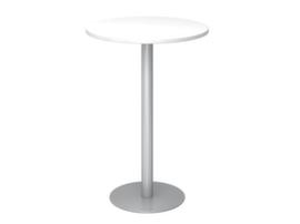 Table haute, Ø 800 mm, panneau blanc