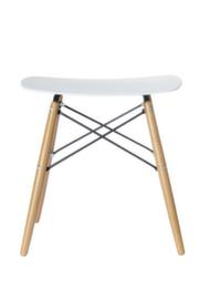 Paperflow Tabouret Skoll, assise blanc