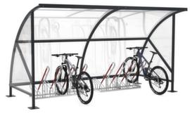 WSM Abri à cycles voûté, largeur x profondeur 4130 x 2180 mm