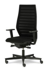 ROVO-CHAIR Siège de bureau pivotant R12, dossier à lamelles, noir