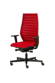 ROVO-CHAIR Siège de bureau pivotant R12, dossier à lamelles, rouge