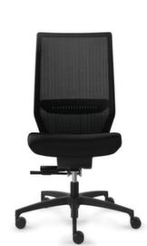 Dauphin Siège de bureau pivotant Shapemesh Plus avec mécanisme synchrone, dossier haut, noir